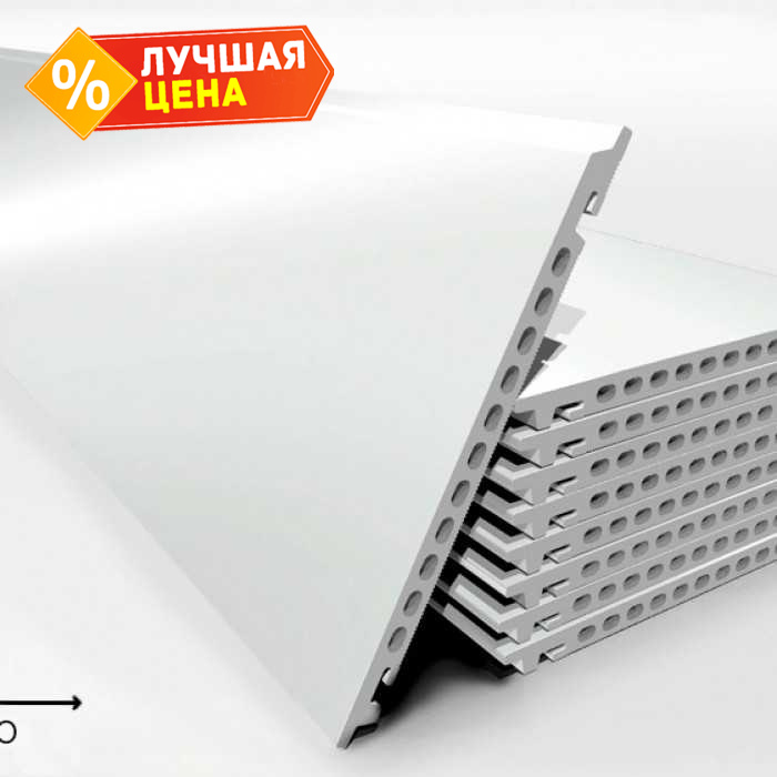 Керамогранитная плита FAVEKER GA16 для НФС, Blanco Brillo, 1200*250*18 мм