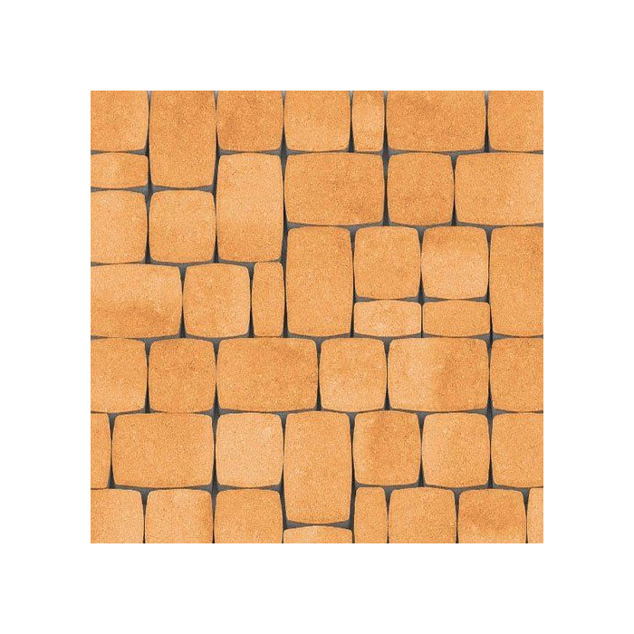 Тротуарная плитка Каменный Век Классико Модерн ColorMix 60 мм Оранжево-белый