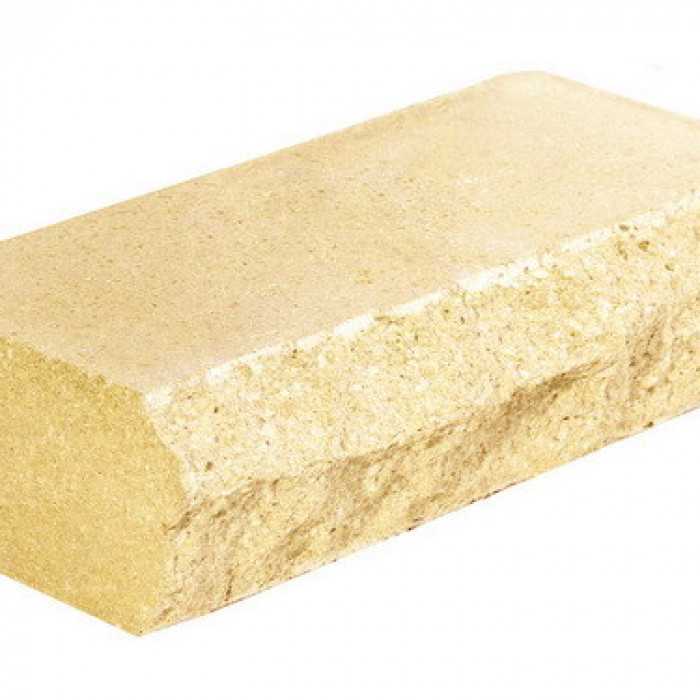 Кирпич лицевой силикатный полнотелый желтый 1НФ 250х120х65 мм М200